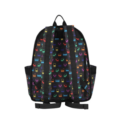 LeSportsac x Tetris Route Backpack Tetris Falling Blocks