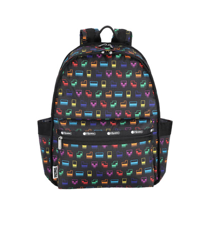 LeSportsac x Tetris Route Backpack Tetris Falling Blocks