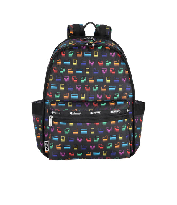 LeSportsac x Tetris Route Backpack Tetris Falling Blocks