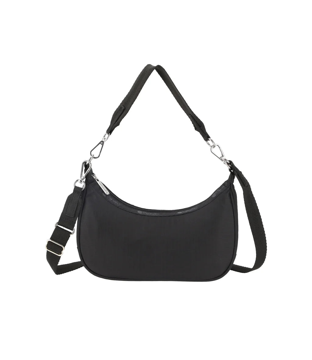 Small Convertible Hobo Recycled Black