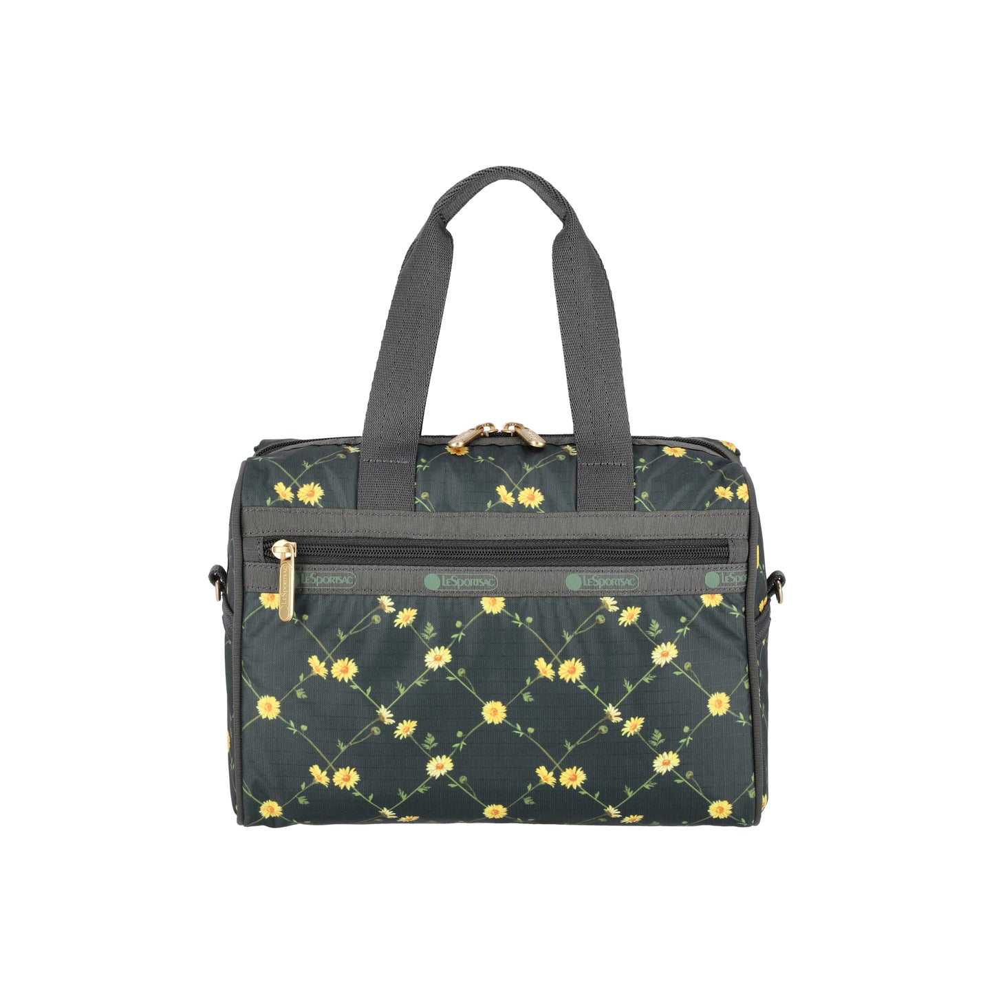 Everyday Small Satchel Daisy Cross Green