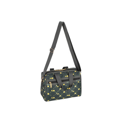 Everyday Small Satchel Daisy Cross Green