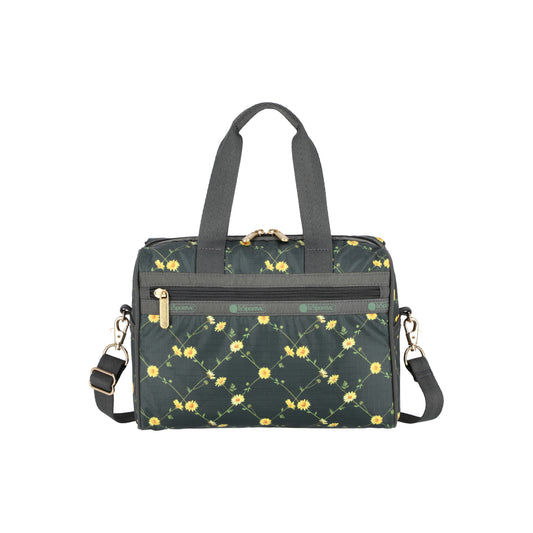 Everyday Small Satchel Daisy Cross Green