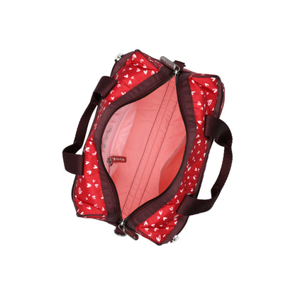 Everyday Small Satchel Red Mini Hearts