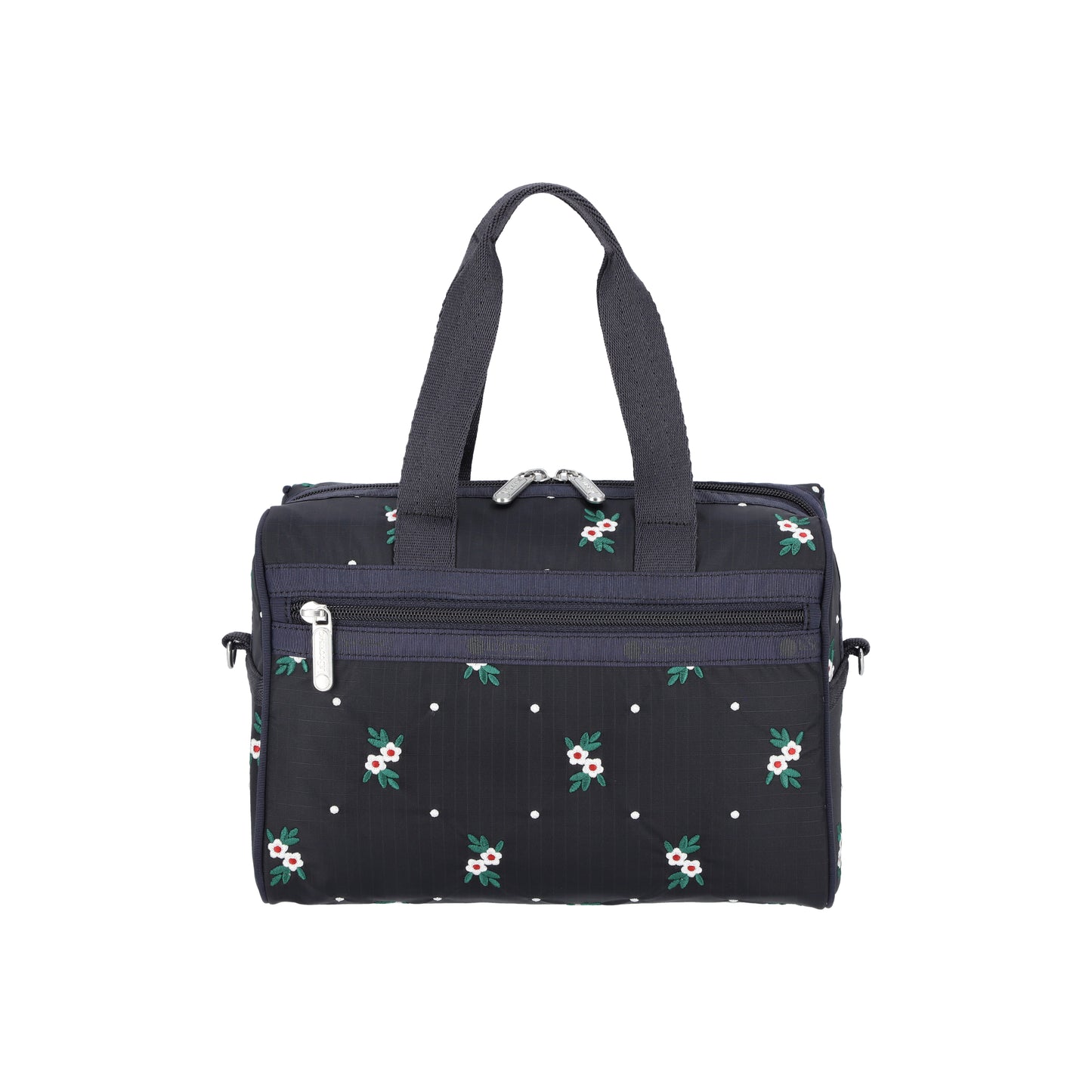 Everyday Small Satchel Floral Lattice Embroidery
