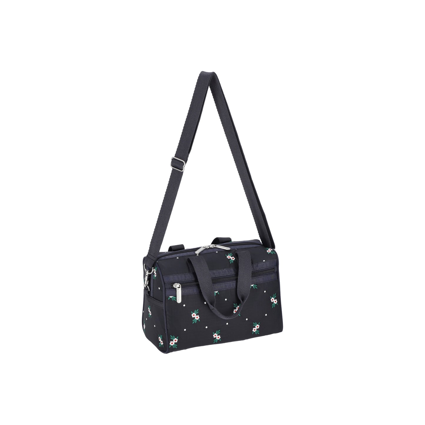 Everyday Small Satchel Floral Lattice Embroidery