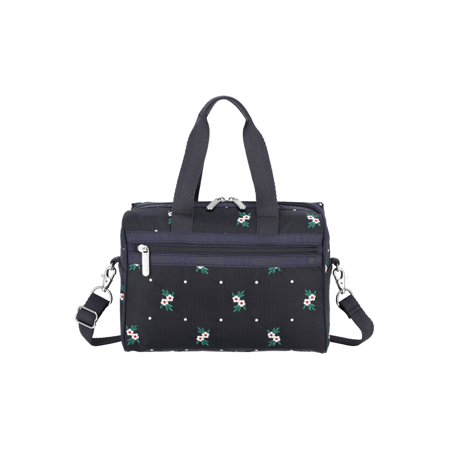 Everyday Small Satchel Floral Lattice Embroidery