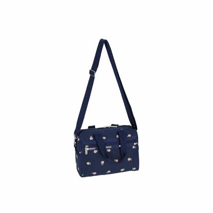 Everyday Small Satchel Pink Roses Embroidery