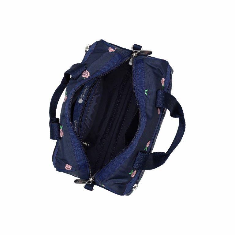 Everyday Small Satchel Pink Roses Embroidery