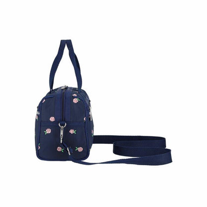 Everyday Small Satchel Pink Roses Embroidery