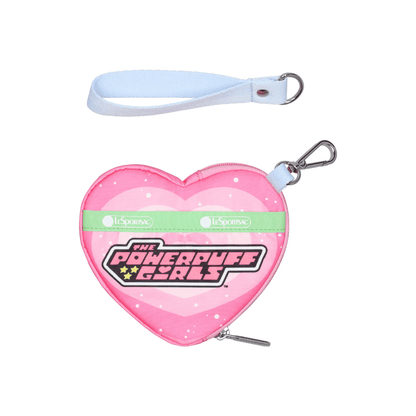 LeSportsac x Powerpuff Girls Heart Wristlet Ppg Pink Heart