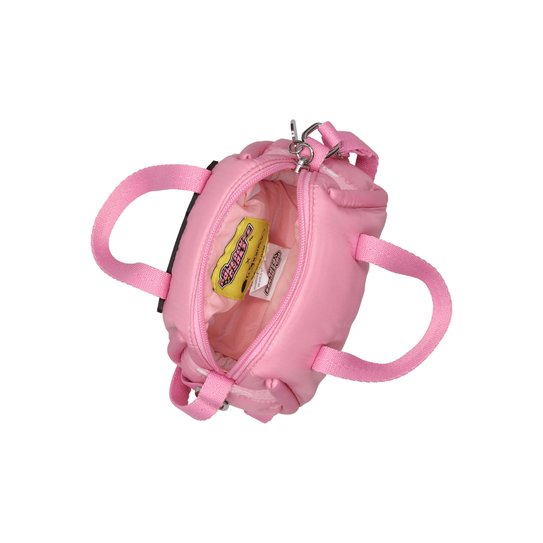 LeSportsac x Powerpuff Girls Puffy Micro Duffel Crossbody Pink Sheen
