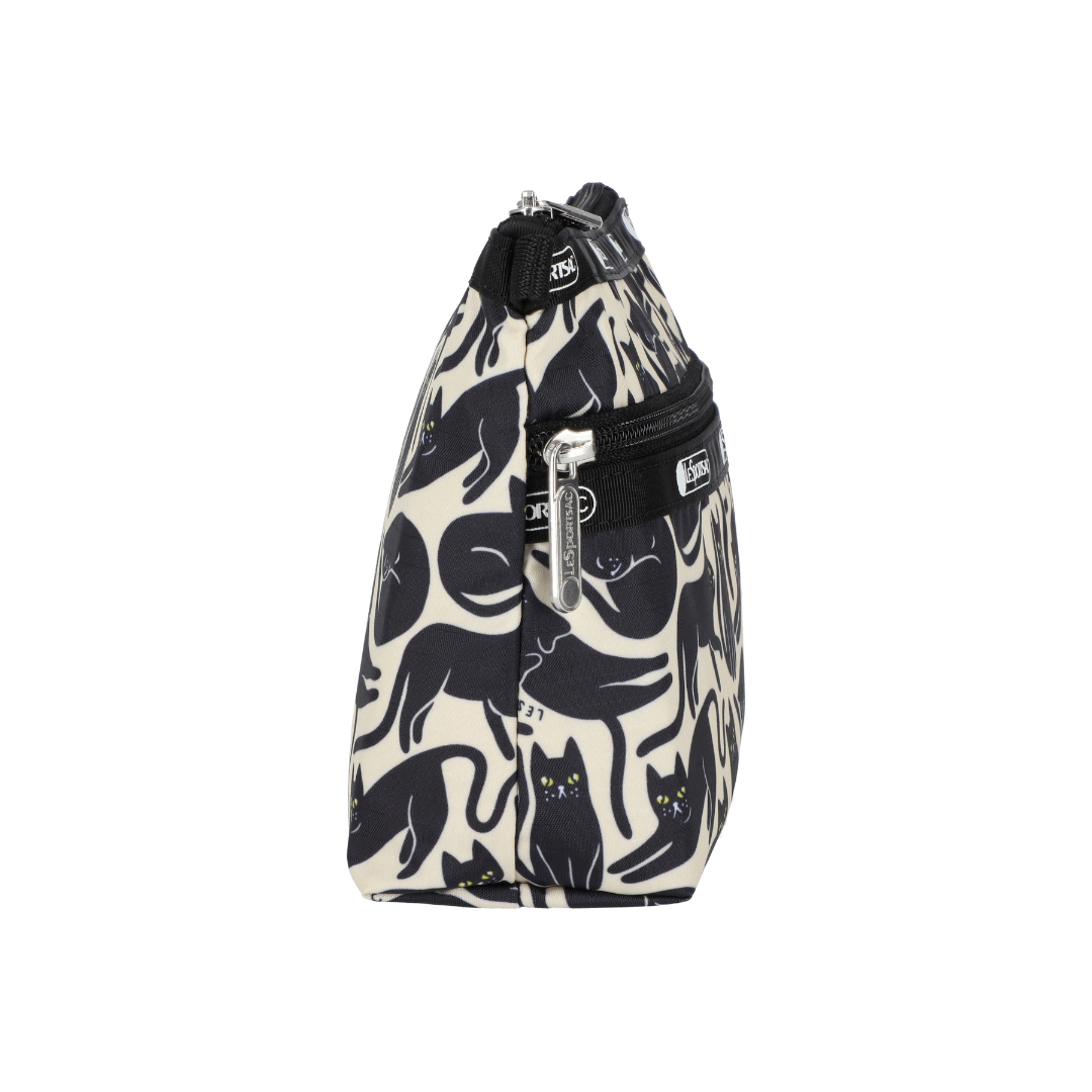 Cosmetic Clutch Black Cats Silhouette