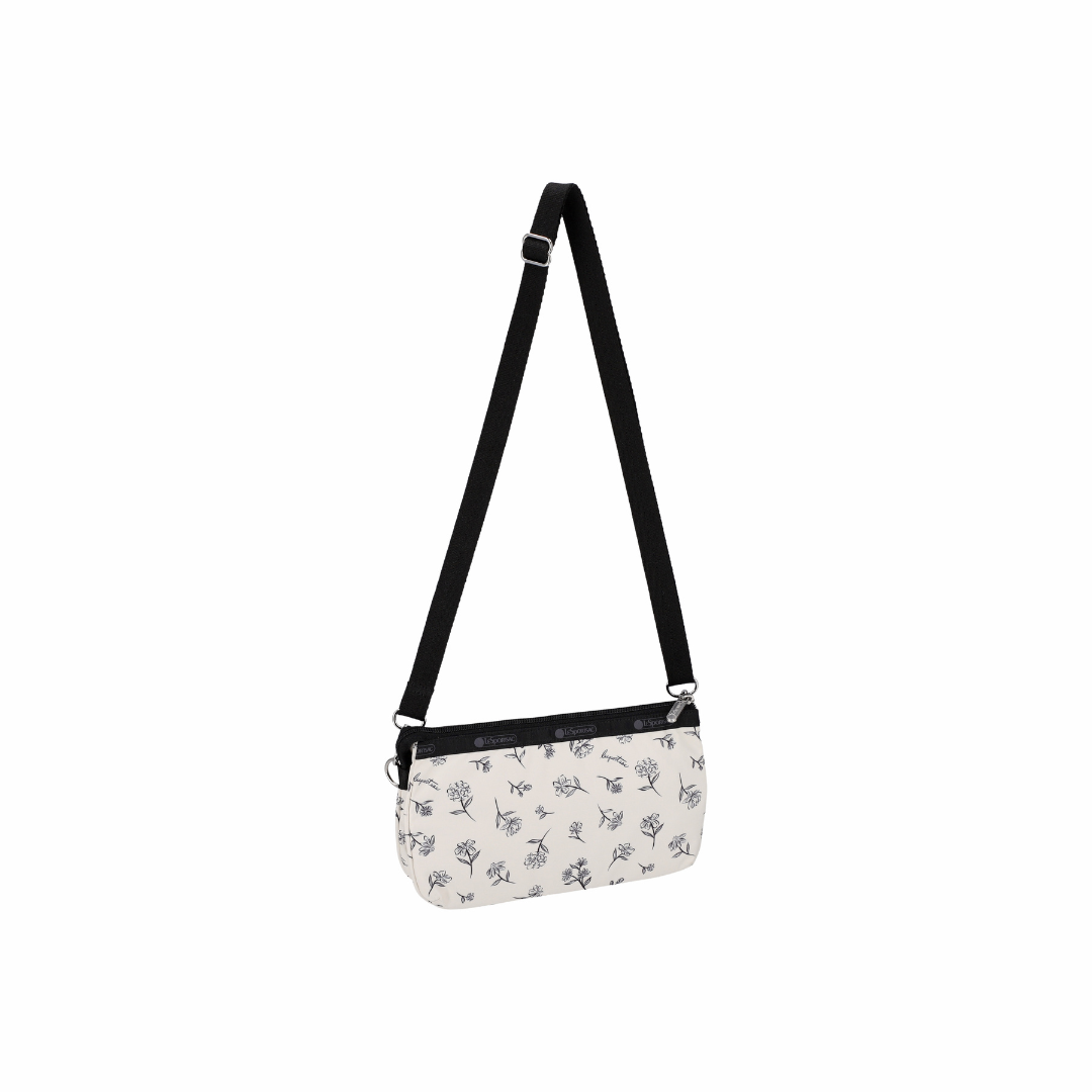 Medium Koko Crossbody Ink Sketched Floral Ivory