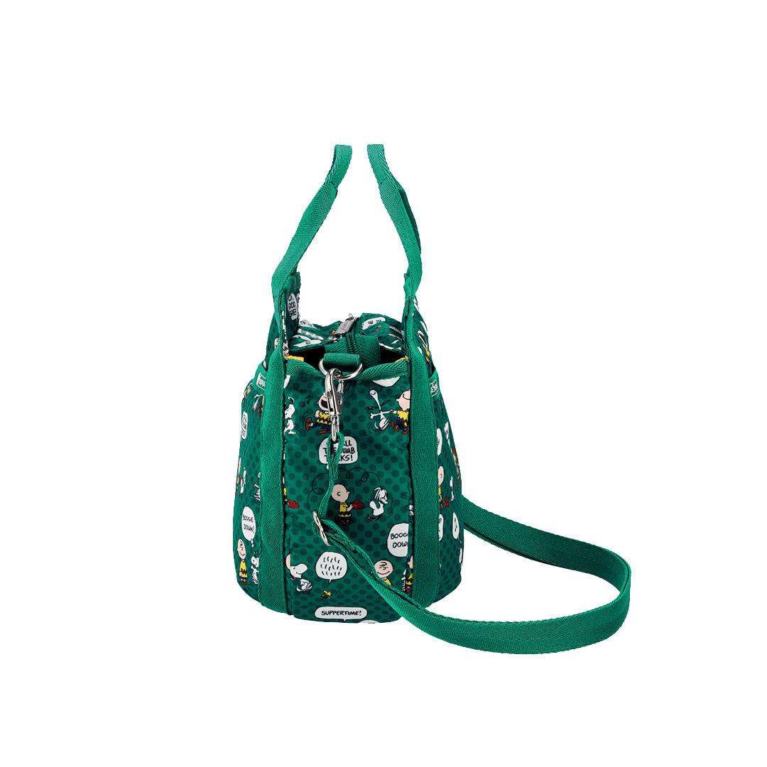 Peanut Pals Green Small Jenni Top Handle Crossbody Bag