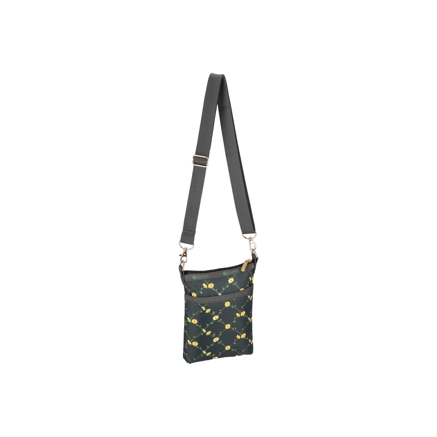 3 Zip Crossbody Daisy Cross Green