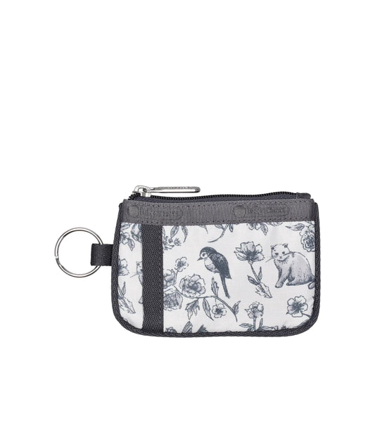 Floral Birds And Cats Key Card Holder
