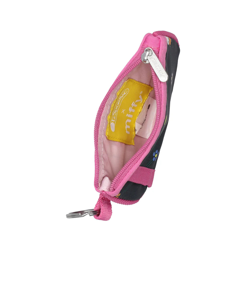 LeSportsac x Miffy Key Card Holder Miffy Orchard Green/Pink