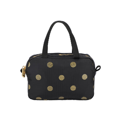 Micro Bag Gold Glitter Dots