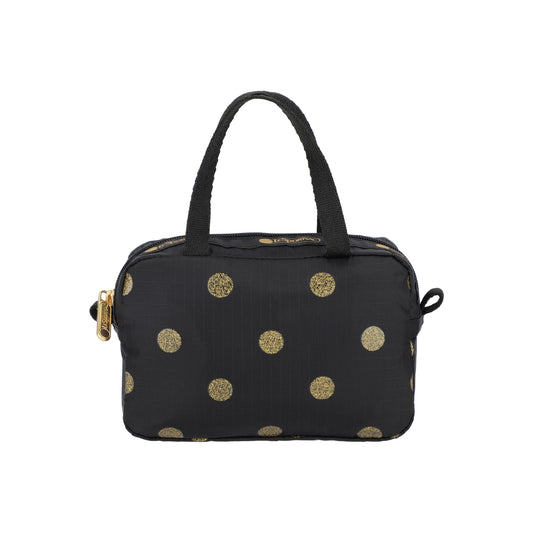Micro Bag Gold Glitter Dots