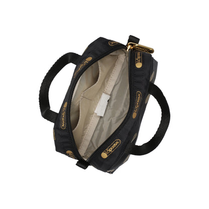 Micro Bag Gold Glitter Dots