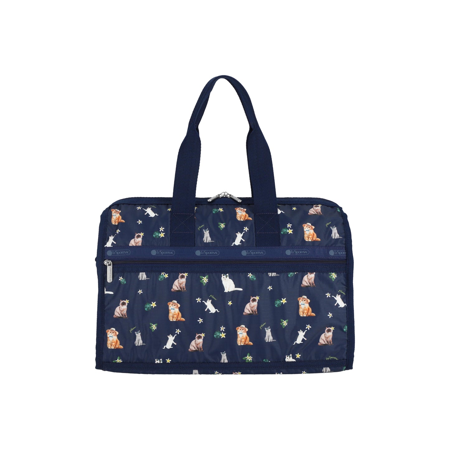 Deluxe Medium Weekender Tropical Meow Cat