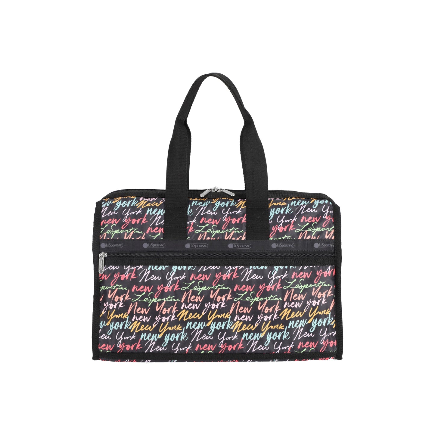 Deluxe Medium Weekender Nyc Script Black