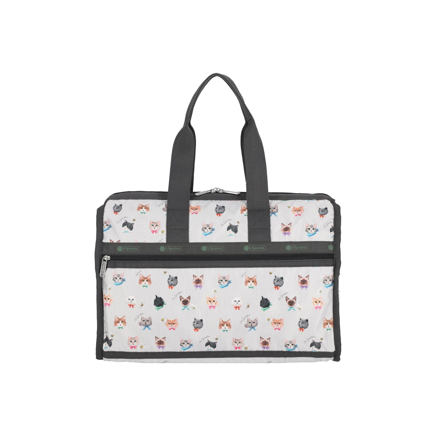 Deluxe Medium Weekender Playful Cats Cool Gray