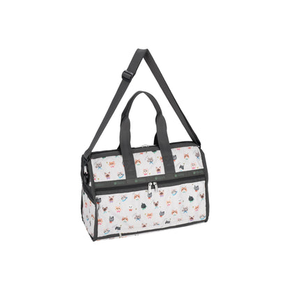 Deluxe Medium Weekender Playful Cats Cool Gray