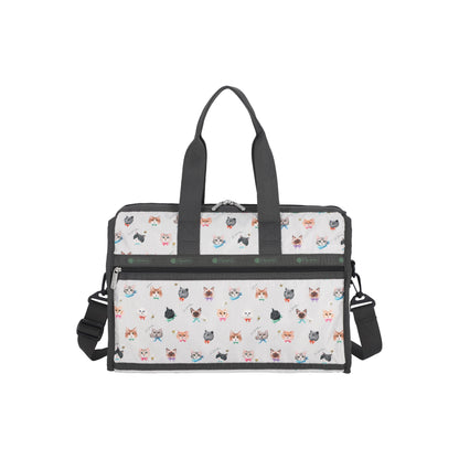 Deluxe Medium Weekender Playful Cats Cool Gray