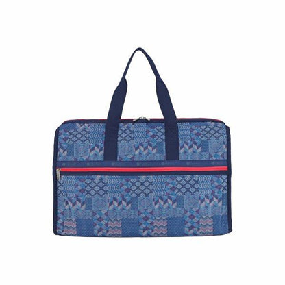 Patchwork Knit Deluxe Lg Weekender