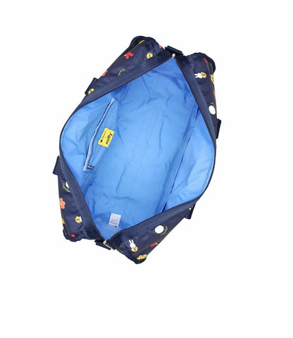 Lesportsac x Miffy Deluxe Large Weekender Miffy Navy Polka Dot Acc