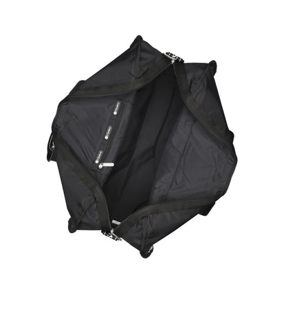 Deluxe Large Weekender Logo Jacquard Black