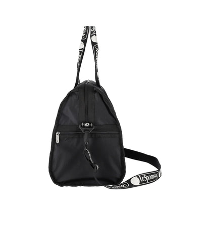 Deluxe Large Weekender Logo Jacquard Black