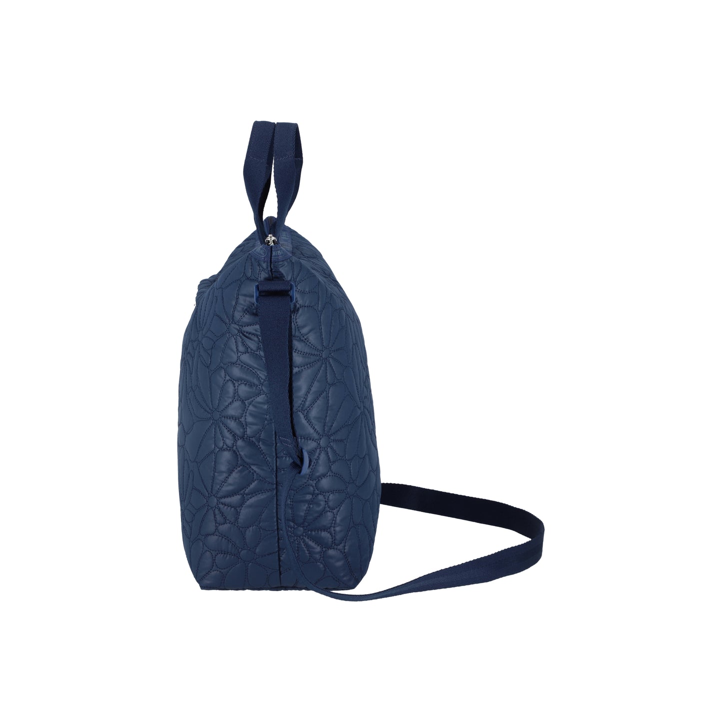 Deluxe Easy Carry Tote Navy Quilted Blooms