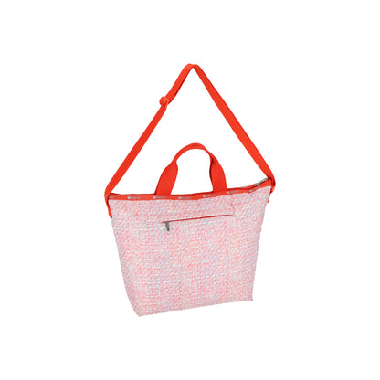 Deluxe Easy Carry Tote Weave Pink