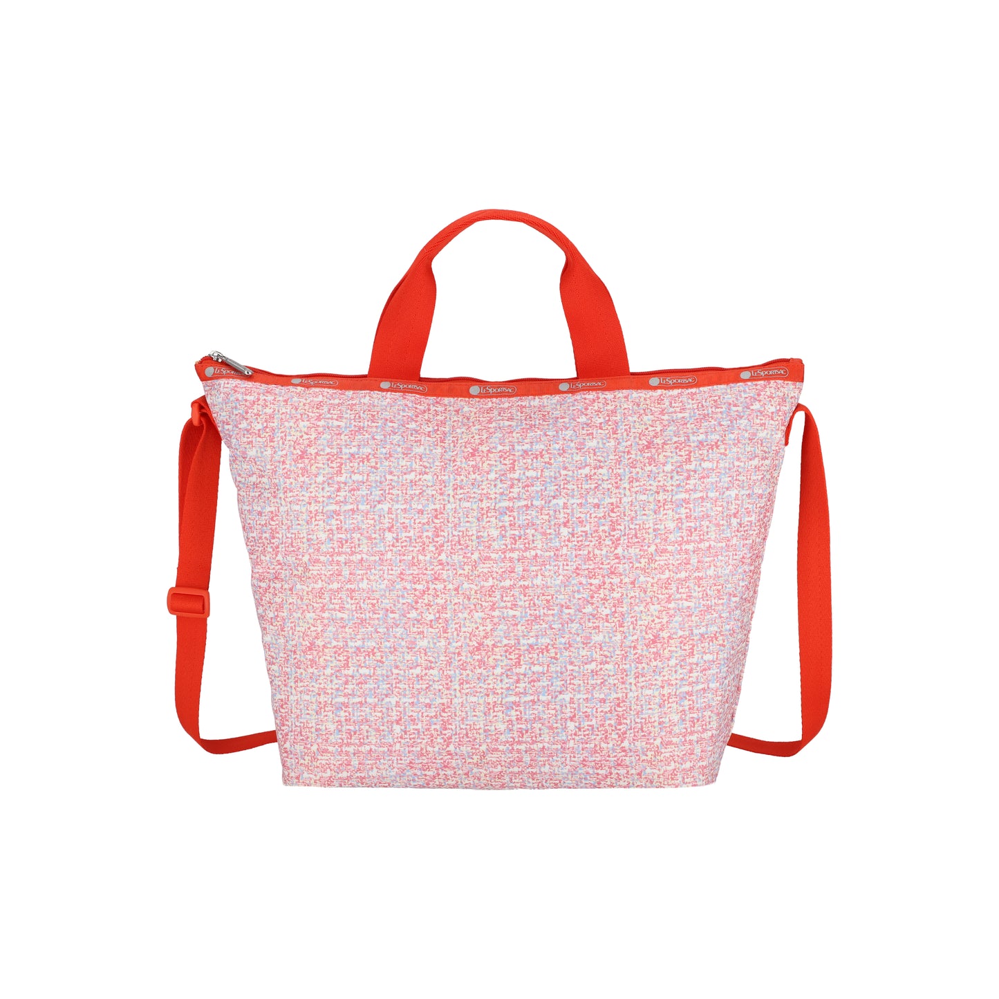 Deluxe Easy Carry Tote Weave Pink