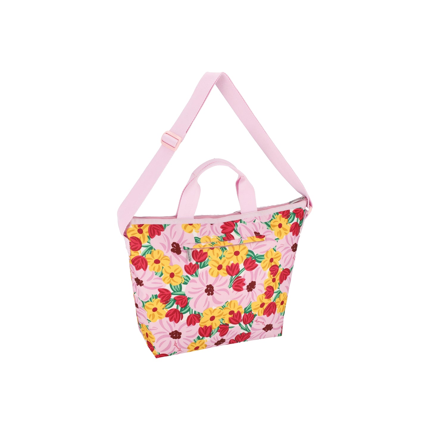 Deluxe Easy Carry Tote Pink Blooms