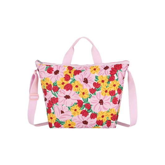 Deluxe Easy Carry Tote Pink Blooms