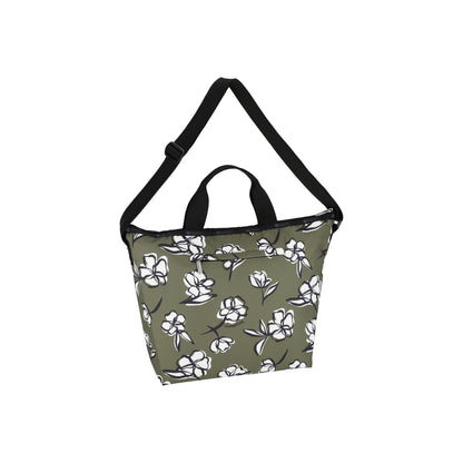Deluxe Easy Carry Tote Olive Floral Silhouette