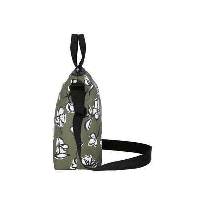 Deluxe Easy Carry Tote Olive Floral Silhouette
