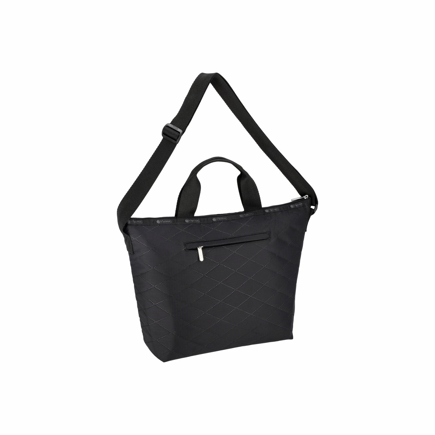 Deluxe Easy Carry Tote Black Cross Deboss