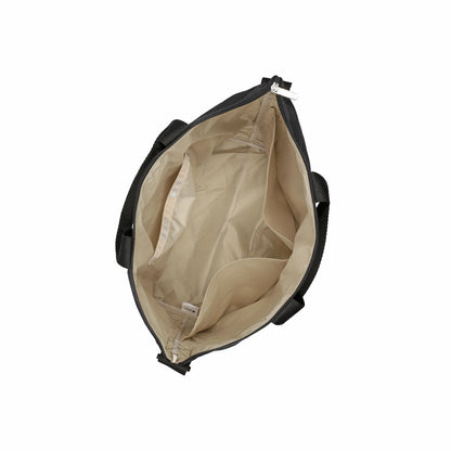 Deluxe Easy Carry Tote Black Cross Deboss