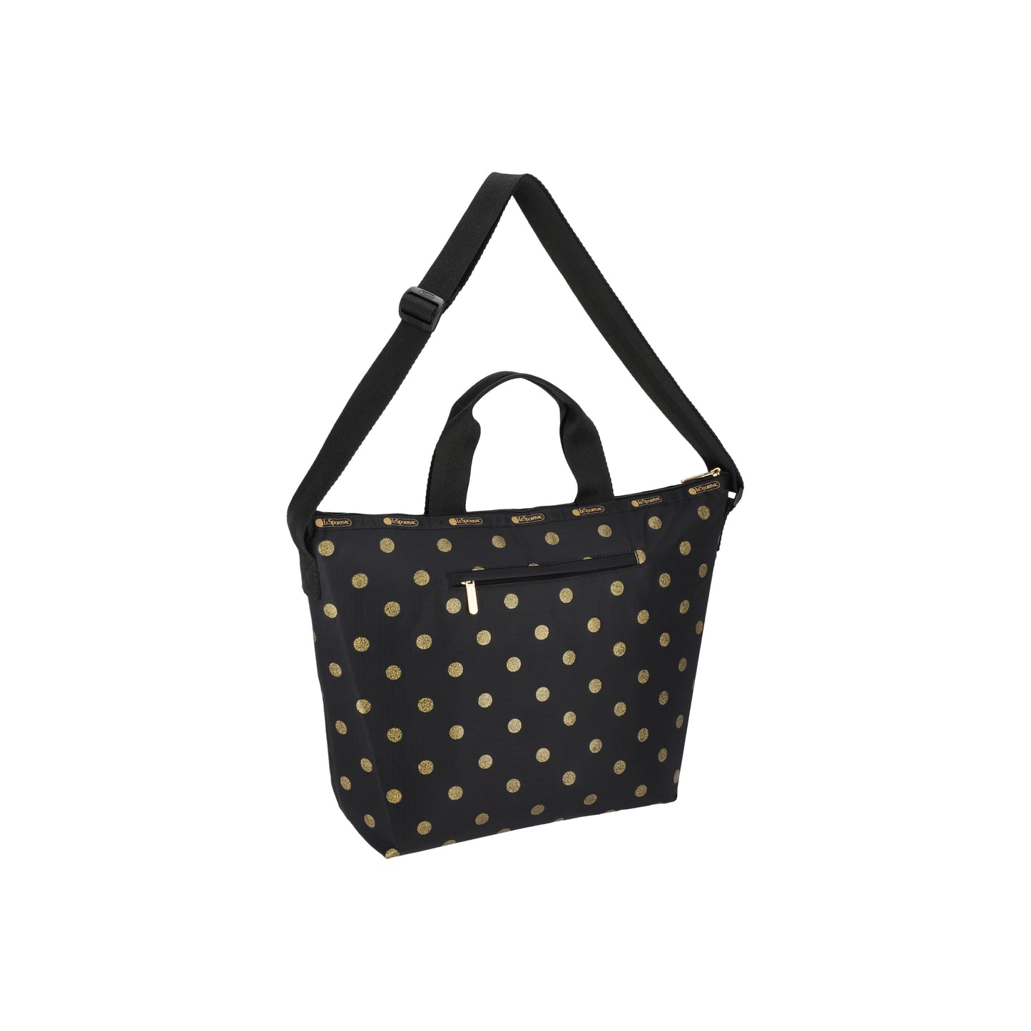 Deluxe Easy Carry Tote Gold Glitter Dots