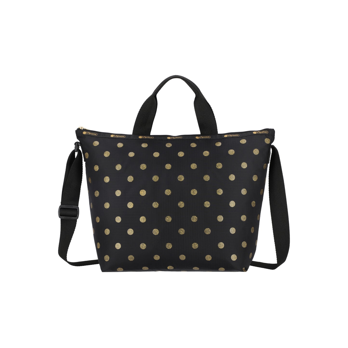 Deluxe Easy Carry Tote Gold Glitter Dots