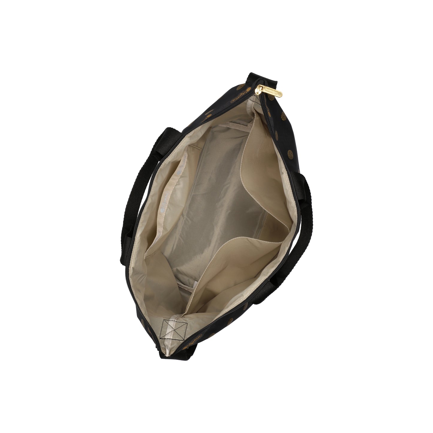Deluxe Easy Carry Tote Gold Glitter Dots