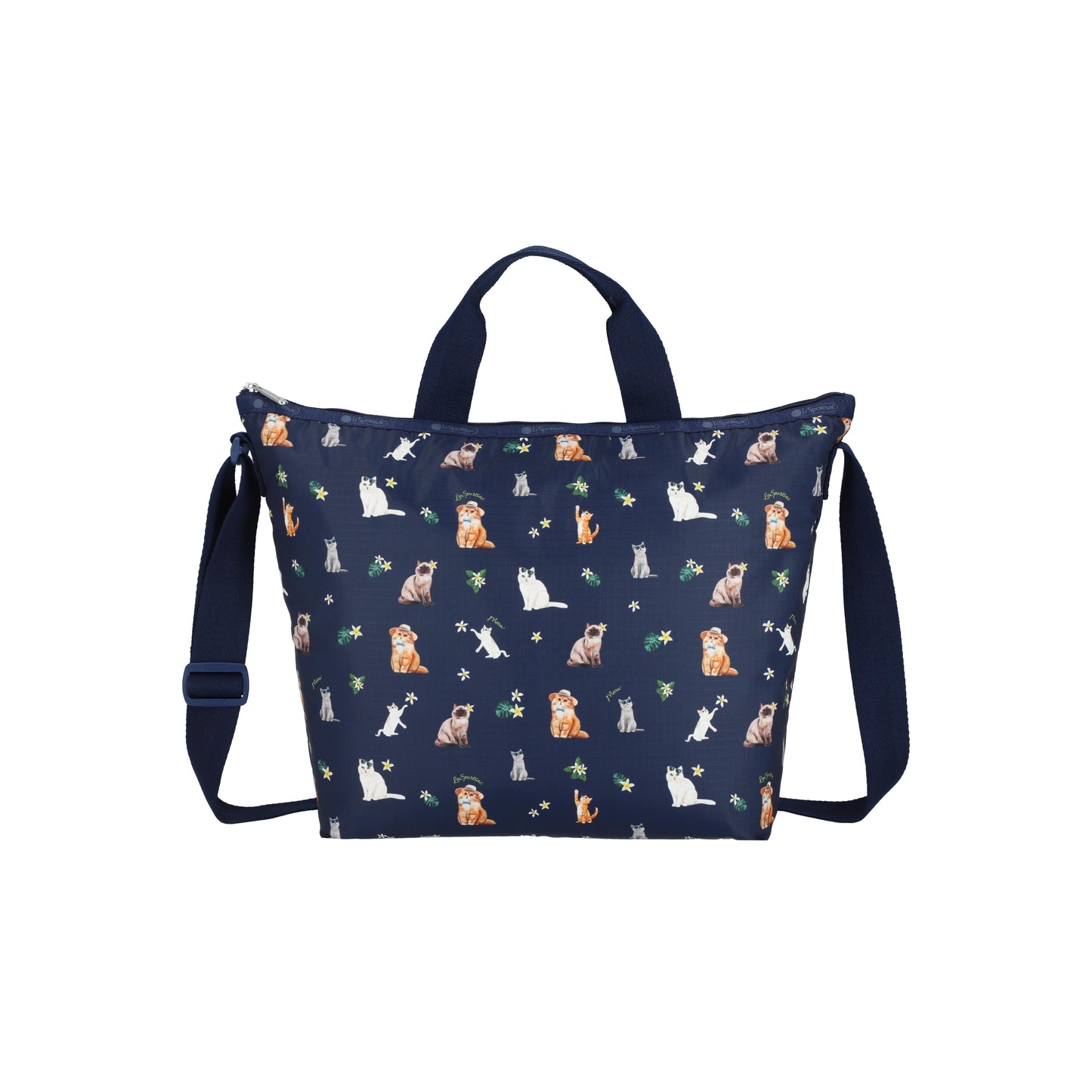 Deluxe Easy Carry Tote Tropical Meow Cat