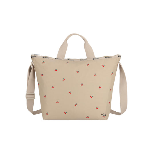 Deluxe Easy Carry Tote Cherry Embroidery