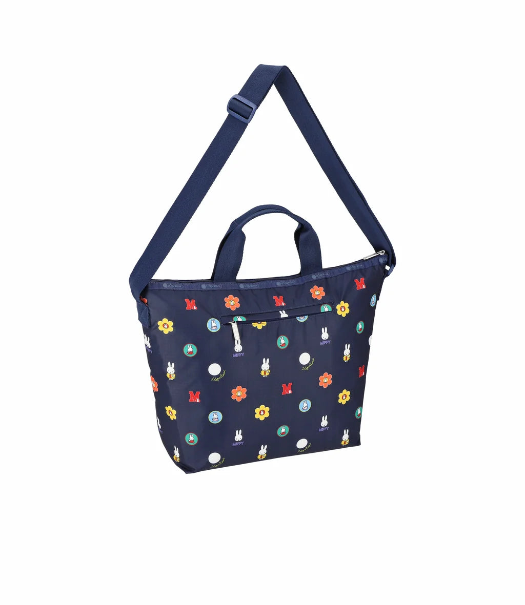 Lesportsac x Miffy Deluxe Easy Carry Tote Miffy Navy Polka Dot Acc