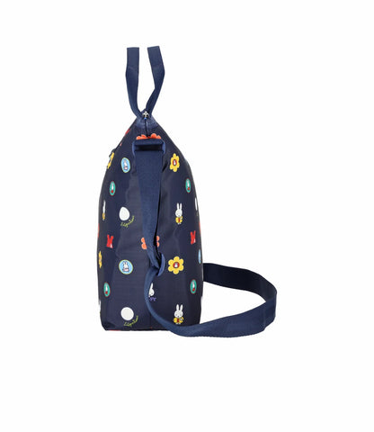 Lesportsac x Miffy Deluxe Easy Carry Tote Miffy Navy Polka Dot Acc